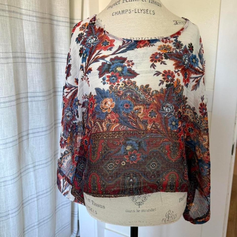LA Dolls sheer floral cover size L